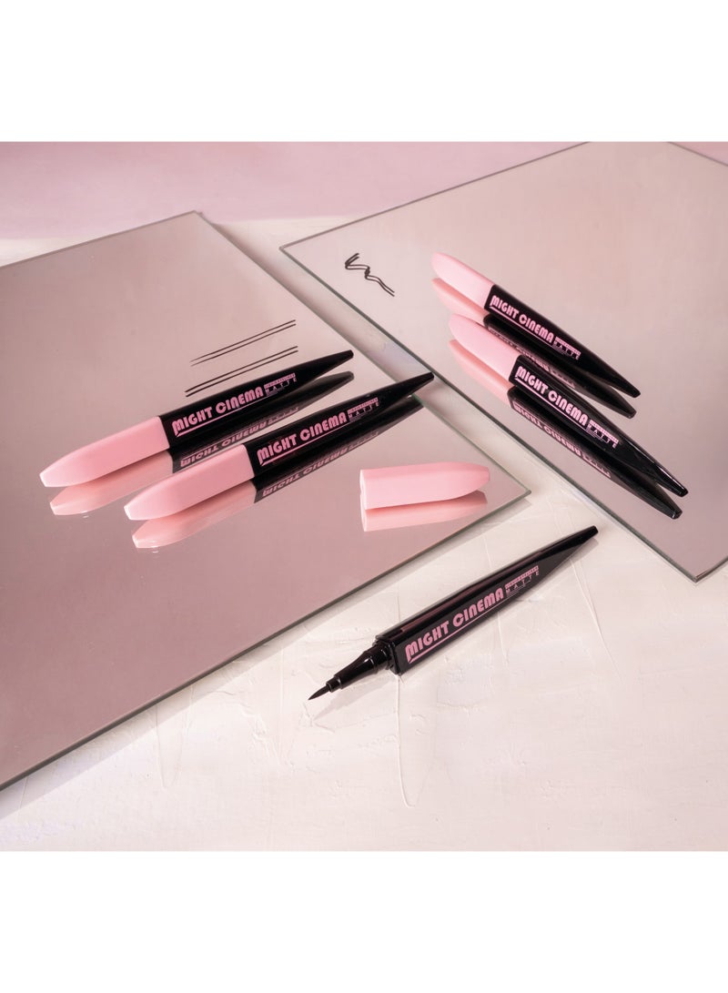 Might Cinema Liquid Eyeliner Matte Elegance Black-5076 - Image 2